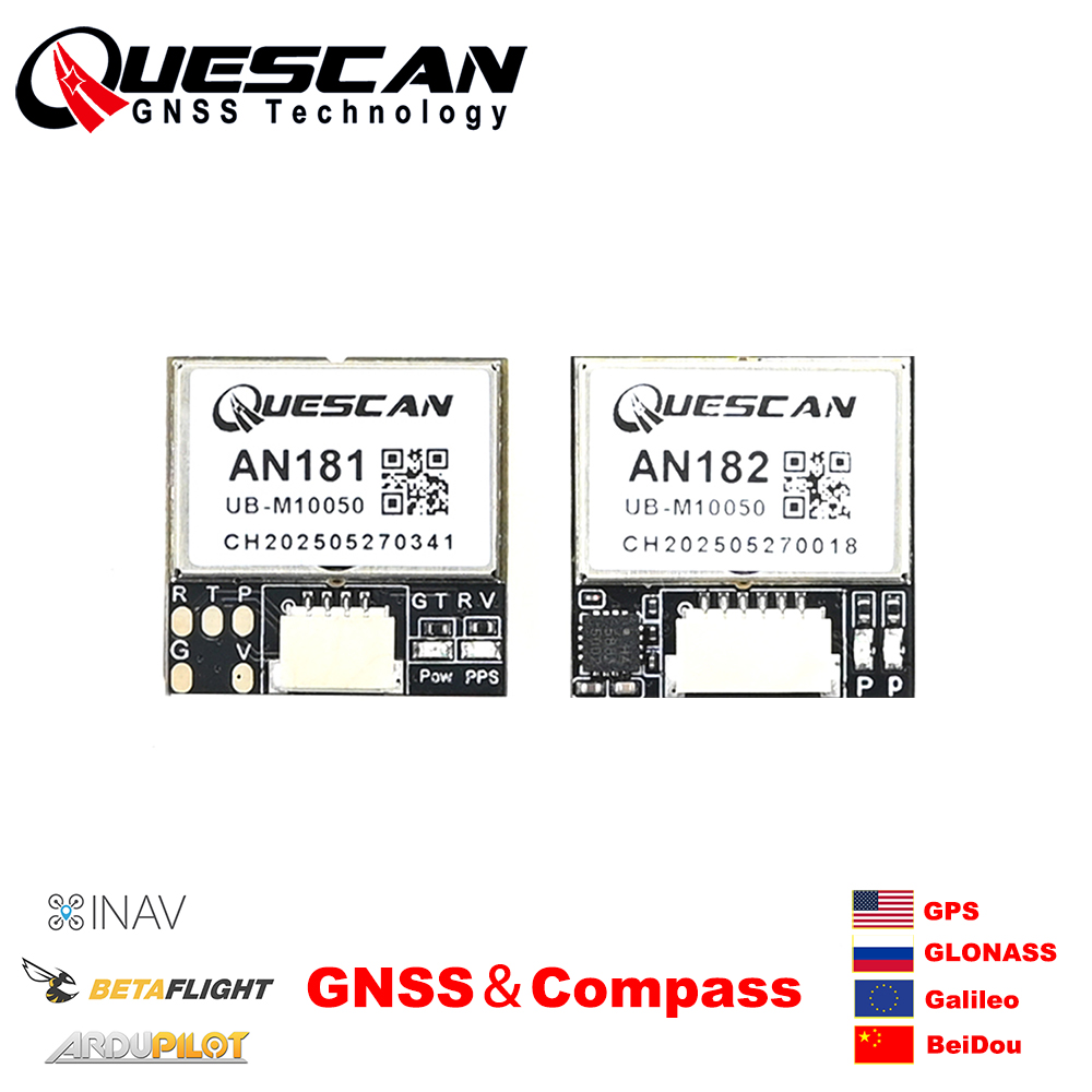 Drone Compass - QUESCAN 18mm M10 GPS GNSS Modülü,