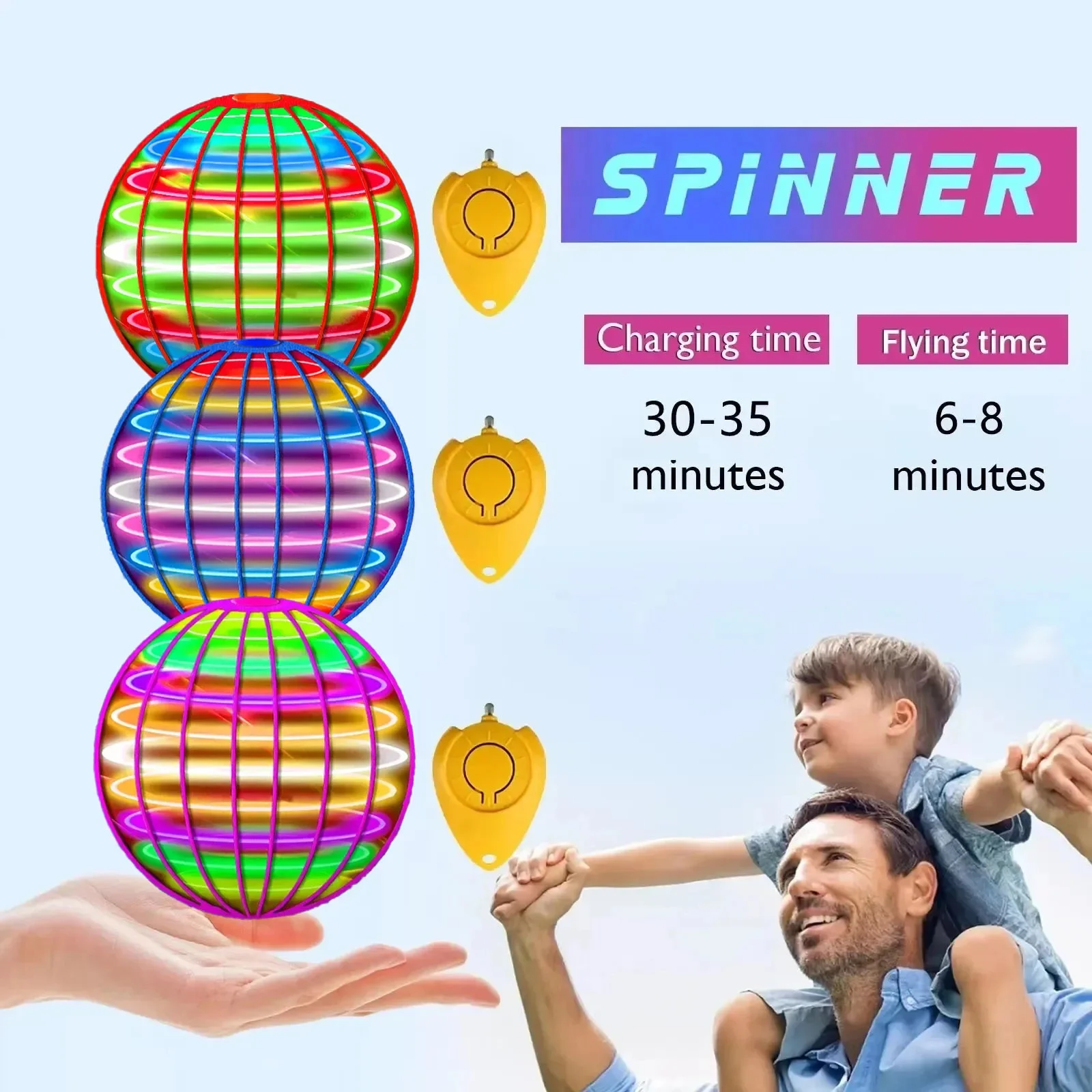 Uçan Top Bumerang Spinner Oyun - Drone Led Light incelemesi ve fiyatı