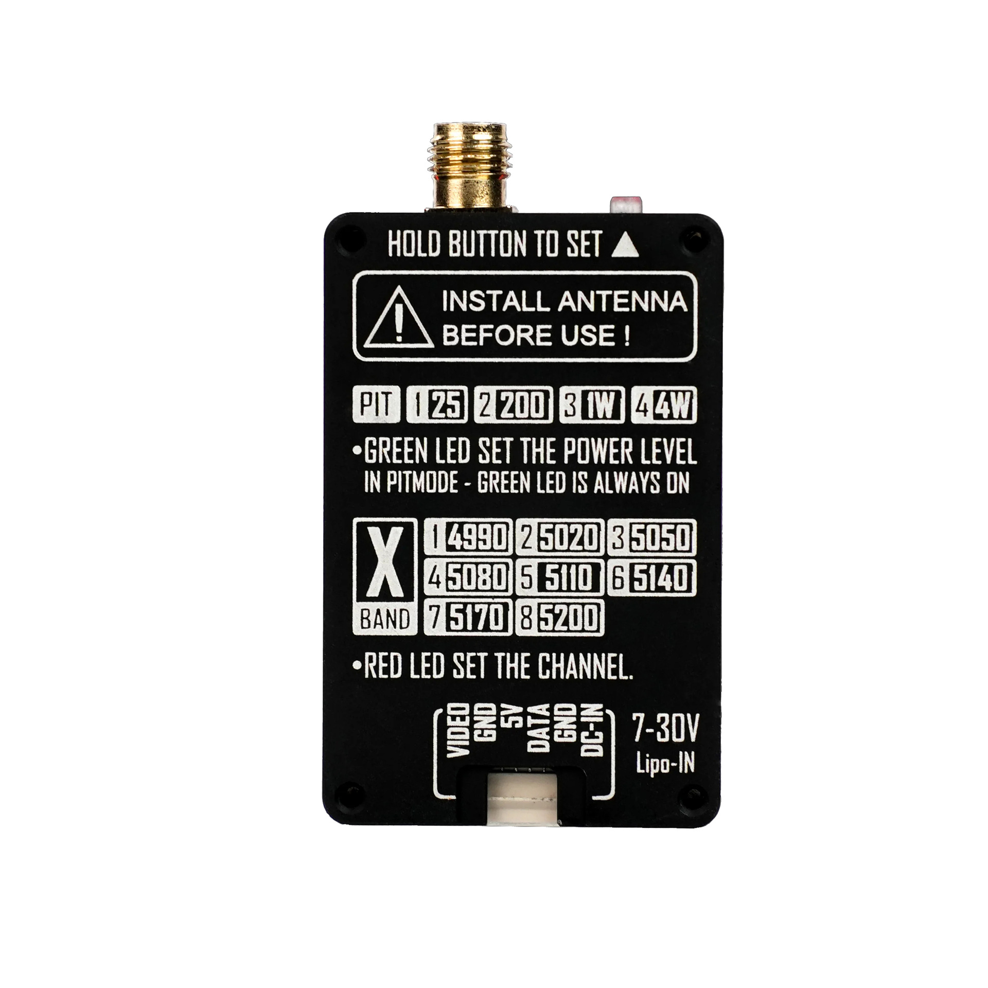 VTX RUSHFPV 4.9G 4W Video İlet - Drone Antenna incelemesi ve fiyatı